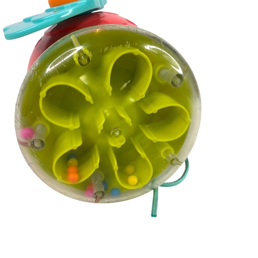 Fisher Price Paradise Pals Pull Along Flamingo Toddler Toy Bead Filled Wheels - Picture 4 of 10